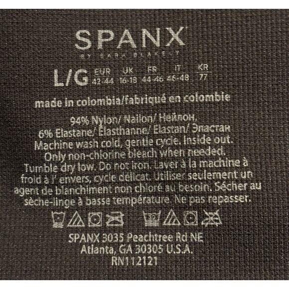 SPANX Camo Leggings Black Brown Large Wide Waistband High Rise 26" Inseam MINT - Picture 10 of 10